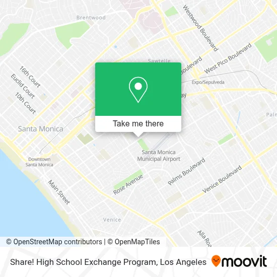 Share! High School Exchange Program map