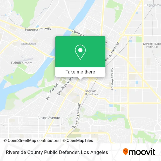 Riverside County Public Defender map