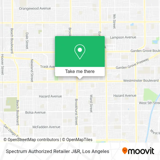 Spectrum Authorized Retailer J&R map