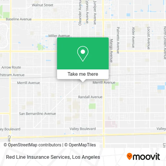 Red Line Insurance Services map