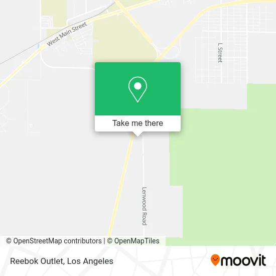 Reebok Outlet map