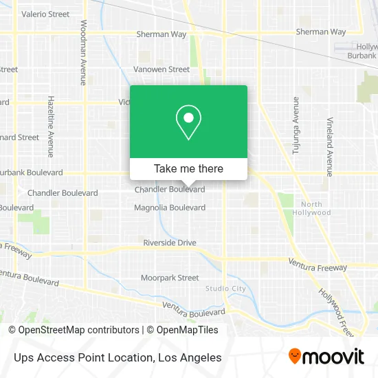 Ups Access Point Location map