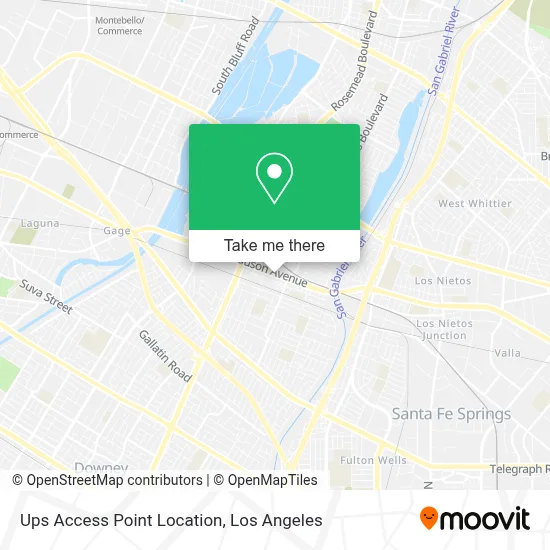Ups Access Point Location map