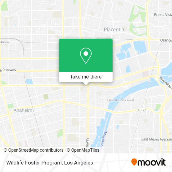 Wildlife Foster Program map