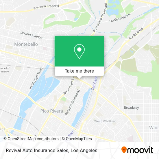 Revival Auto Insurance Sales map