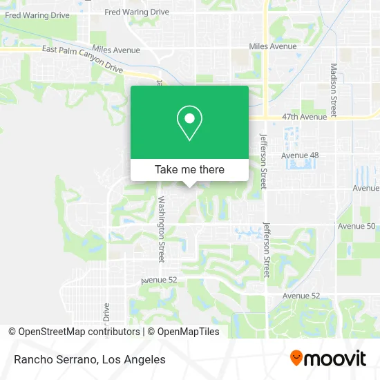 Rancho Serrano map