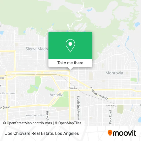 Joe Chiovare Real Estate map
