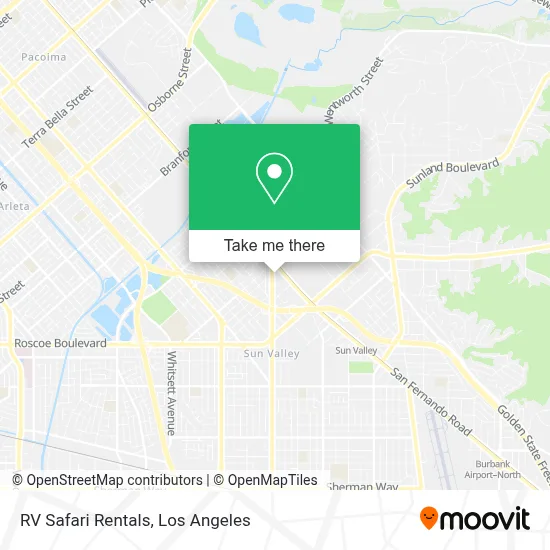 RV Safari Rentals map