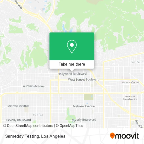 Sameday Testing map