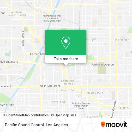 Pacific Sound Control map