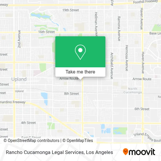 Rancho Cucamonga Legal Services map