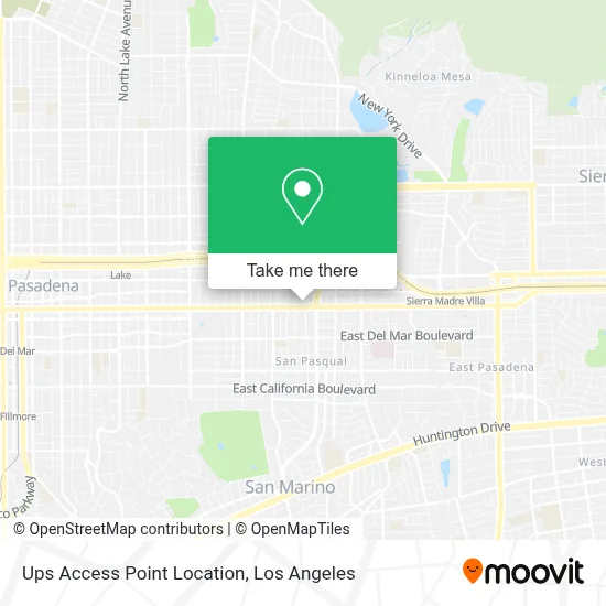 Ups Access Point Location map