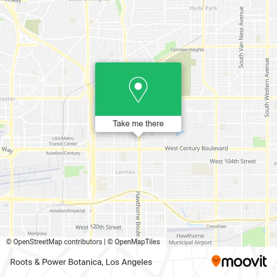 Roots & Power Botanica map