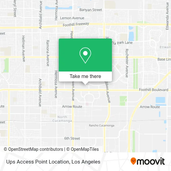 Ups Access Point Location map