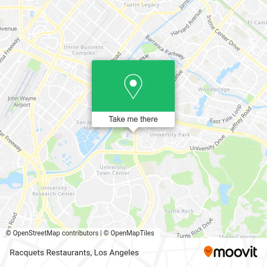 Racquets Restaurants map