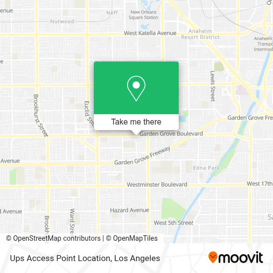 Ups Access Point Location map
