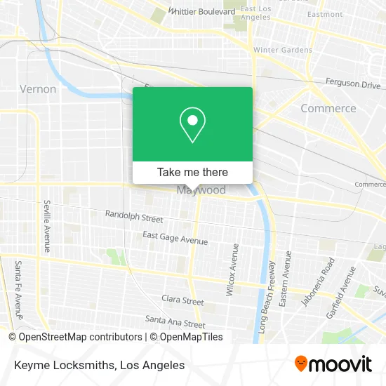 Keyme Locksmiths map