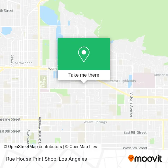 Rue House Print Shop map