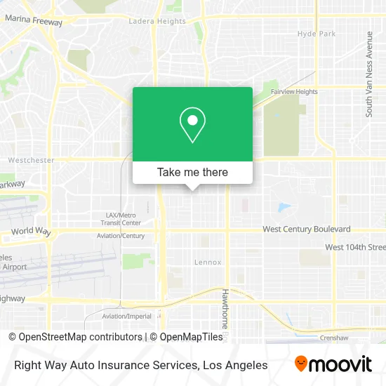Right Way Auto Insurance Services map