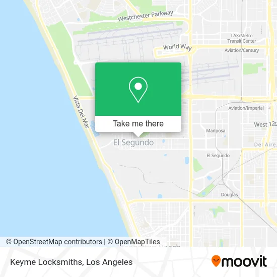 Keyme Locksmiths map