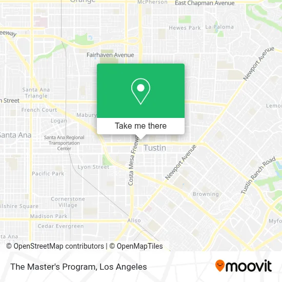 The Master's Program map