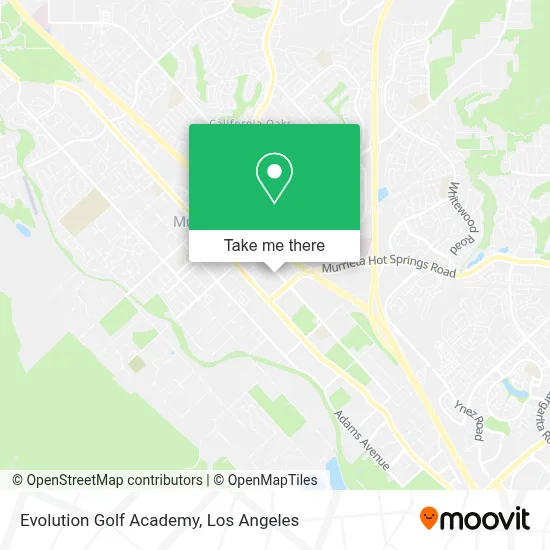 Evolution Golf Academy map