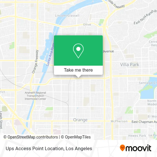 Ups Access Point Location map