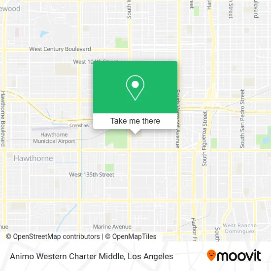 Animo Western Charter Middle map