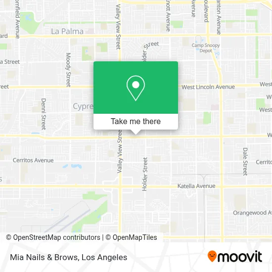 Mia Nails & Brows map