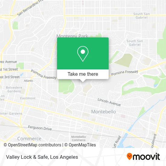 Valley Lock & Safe map