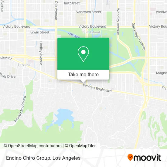 Encino Chiro Group map