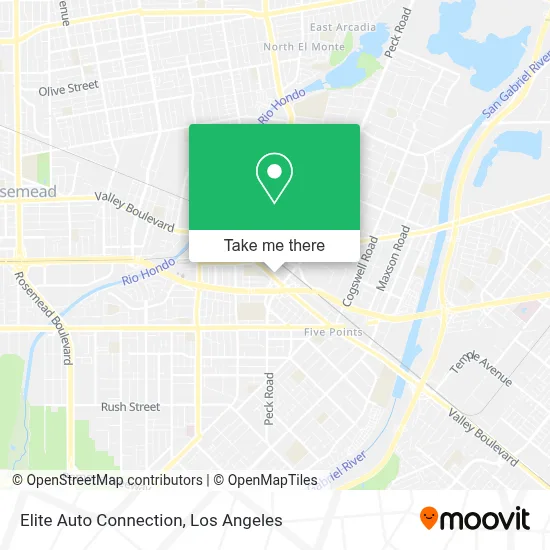 Elite Auto Connection map