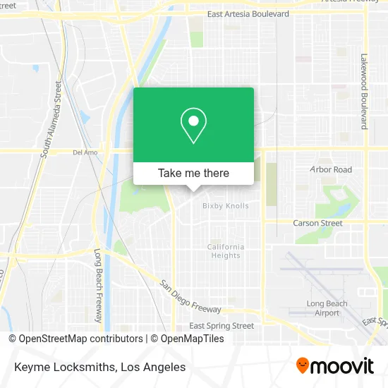 Keyme Locksmiths map