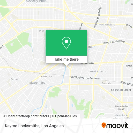 Keyme Locksmiths map