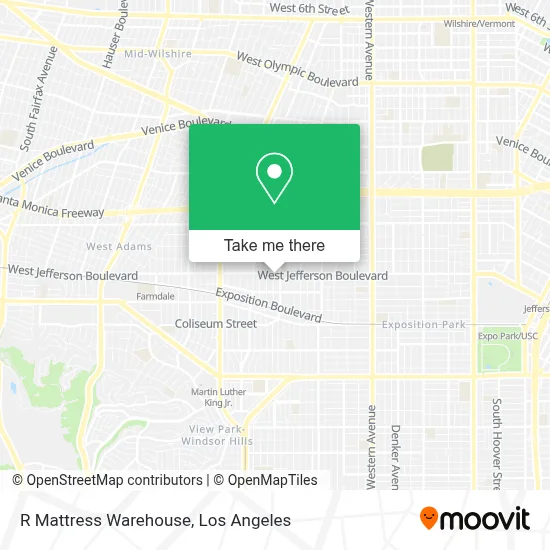 R Mattress Warehouse map