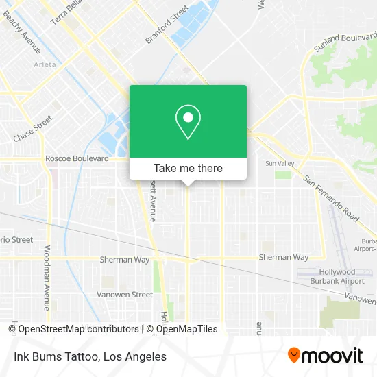 Ink Bums Tattoo map