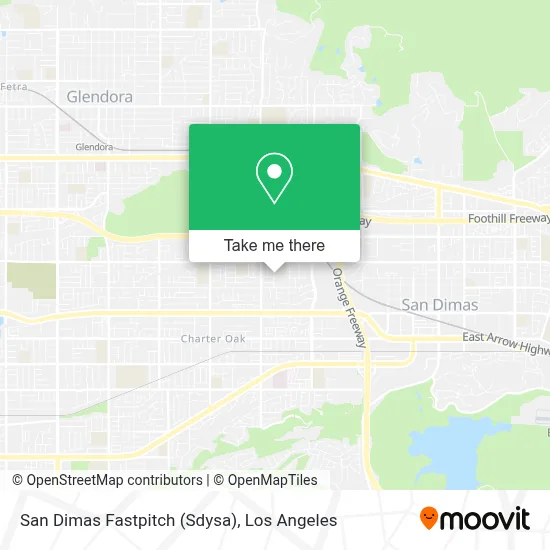 San Dimas Fastpitch (Sdysa) map