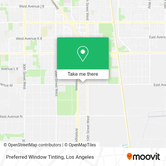 Preferred Window Tinting map