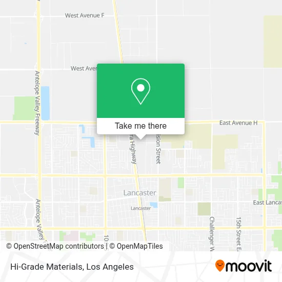 Hi-Grade Materials map