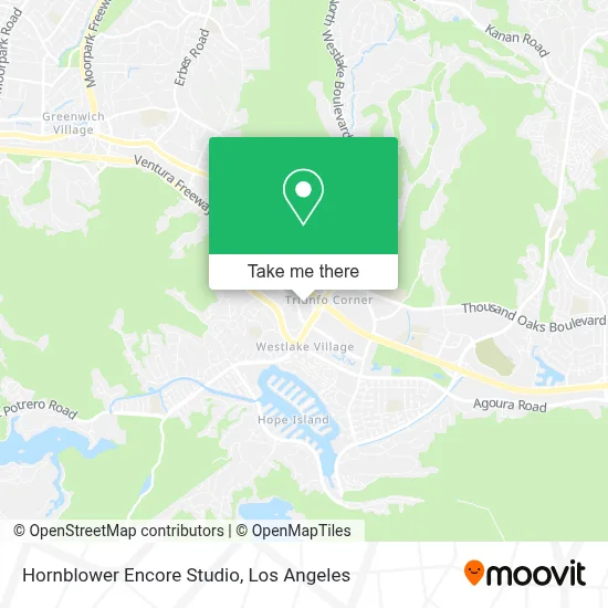 Hornblower Encore Studio map
