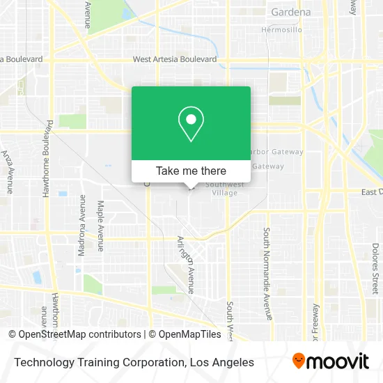 Technology Training Corporation map