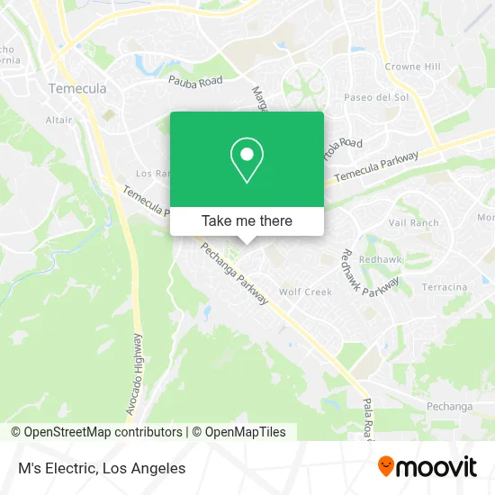 M's Electric map