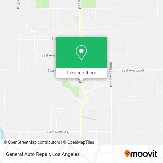 General Auto Repair map