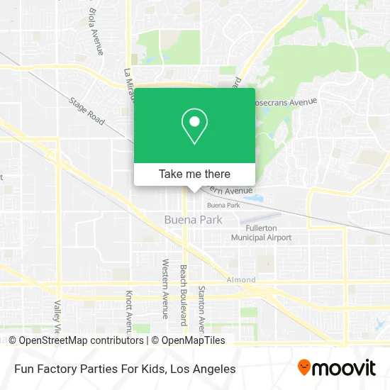 Fun Factory Parties For Kids map