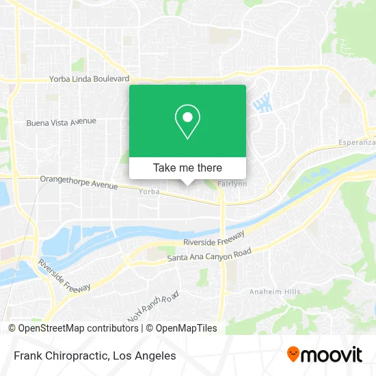 Frank Chiropractic map