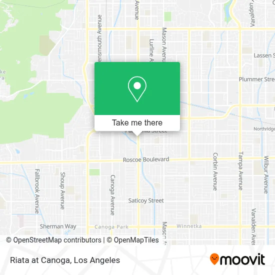 Riata at Canoga map