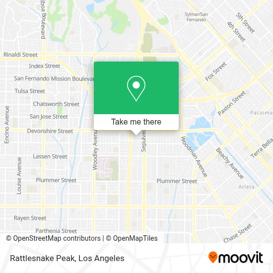 Rattlesnake Peak map