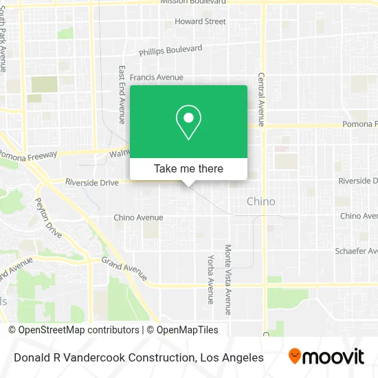 Donald R Vandercook Construction map