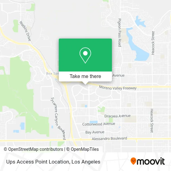 Ups Access Point Location map