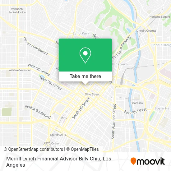 Merrill Lynch Financial Advisor Billy Chiu map